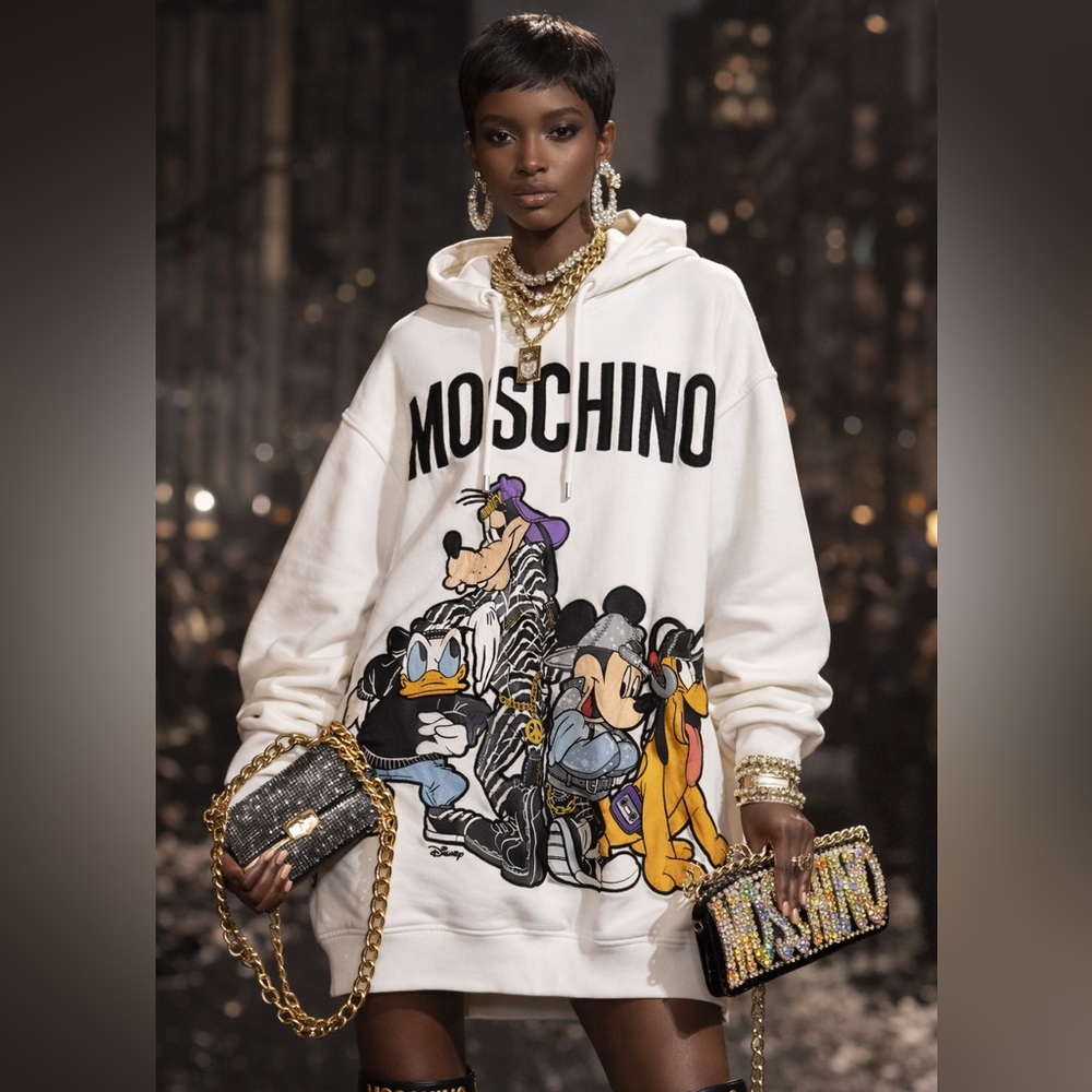 Moschino H&M Disney Collaboration Hoodie 2018 Release